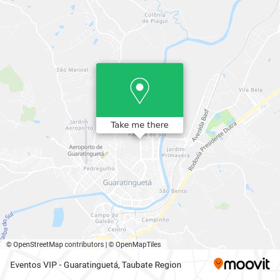 Eventos VIP - Guaratinguetá map