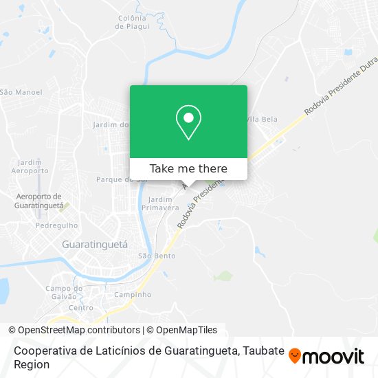 Cooperativa de Laticínios de Guaratingueta map