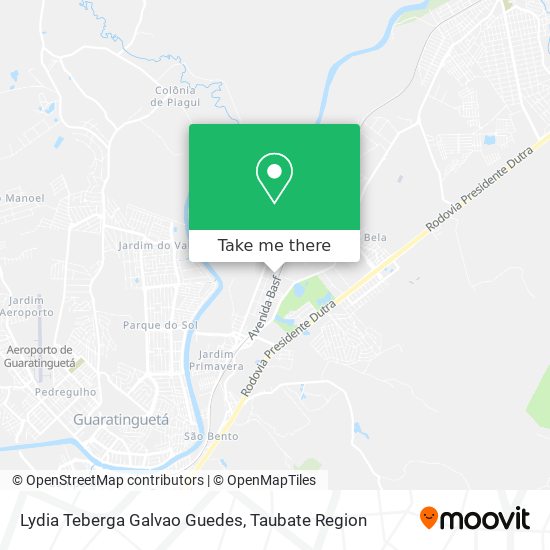 Lydia Teberga Galvao Guedes map
