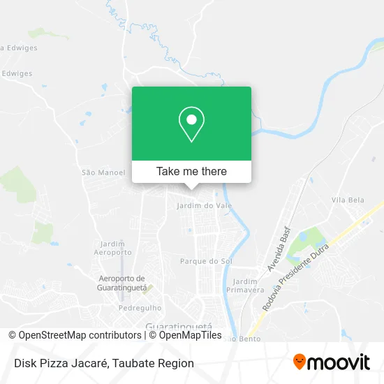 Disk Pizza Jacaré map