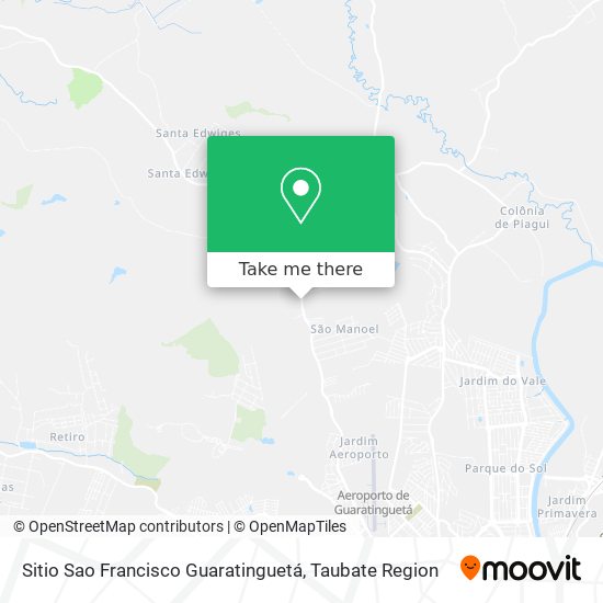 Sitio Sao Francisco Guaratinguetá map