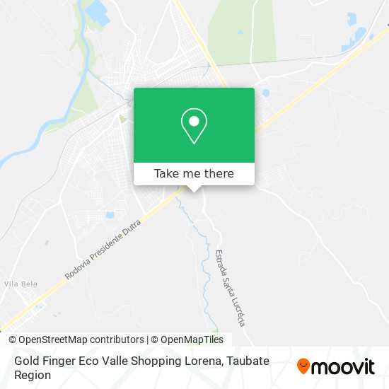 Gold Finger Eco Valle Shopping Lorena map