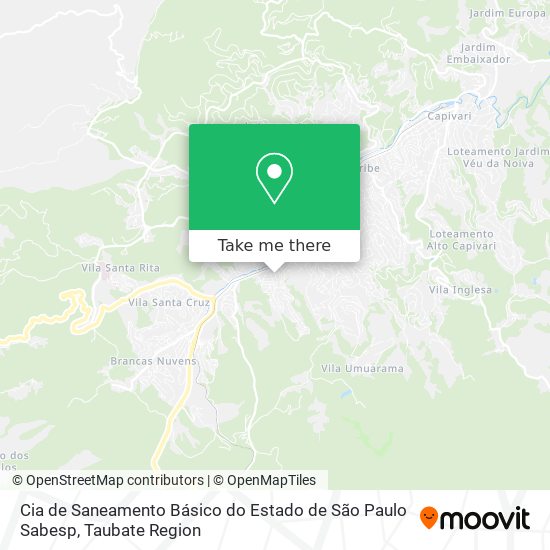 Cia de Saneamento Básico do Estado de São Paulo Sabesp map