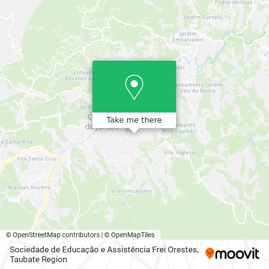 Mapa Sociedade de Educação e Assistência Frei Orestes