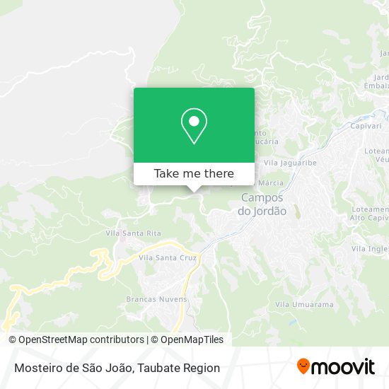 Mosteiro de São João map