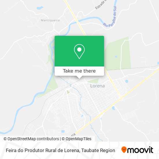 Feira do Produtor Rural de Lorena map