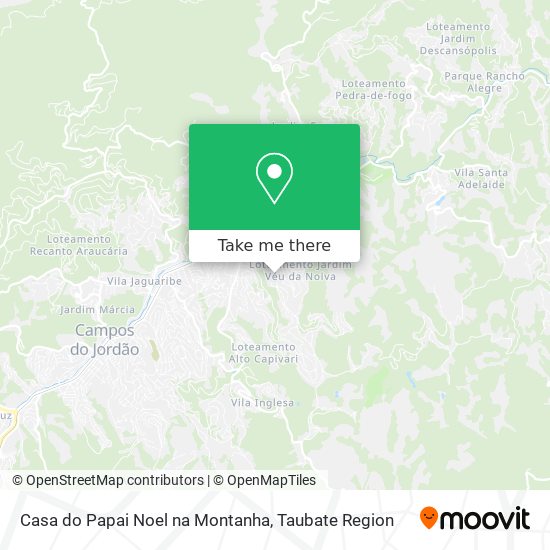 Casa do Papai Noel na Montanha map