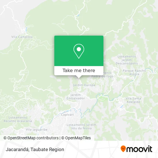Jacarandá map