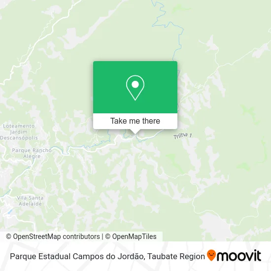 Parque Estadual Campos do Jordão map