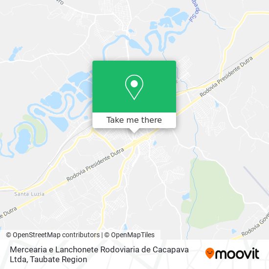 Mercearia e Lanchonete Rodoviaria de Cacapava Ltda map