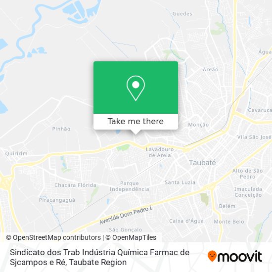 Sindicato dos Trab Indústria Química Farmac de Sjcampos e Ré map