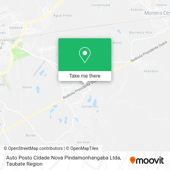 Auto Posto Cidade Nova Pindamonhangaba Ltda map