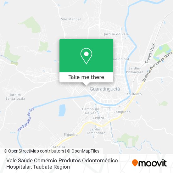 Mapa Vale Saúde Comércio Produtos Odontomédico Hospitalar