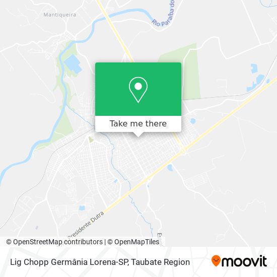 Lig Chopp Germânia Lorena-SP map