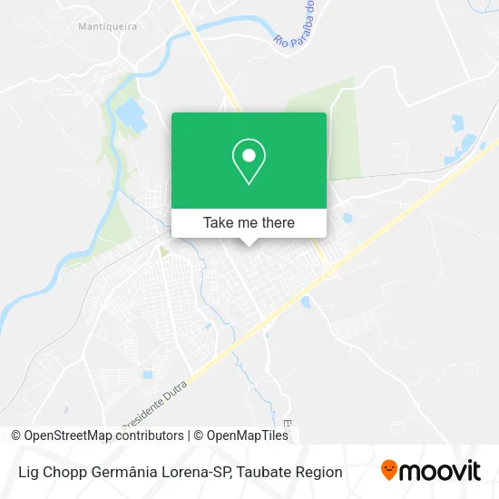 Lig Chopp Germânia Lorena-SP map