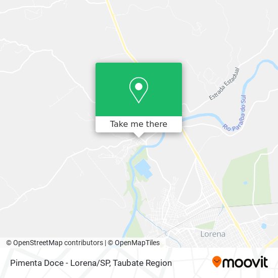 Pimenta Doce - Lorena/SP map