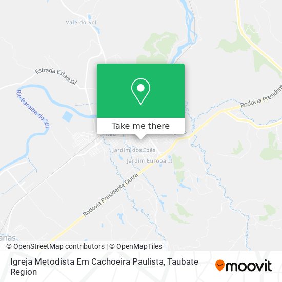 Igreja Metodista Em Cachoeira Paulista map