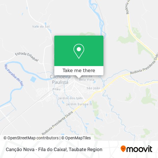 Canção Nova - Fila do Caixa! map