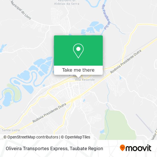 Oliveira Transportes Express map