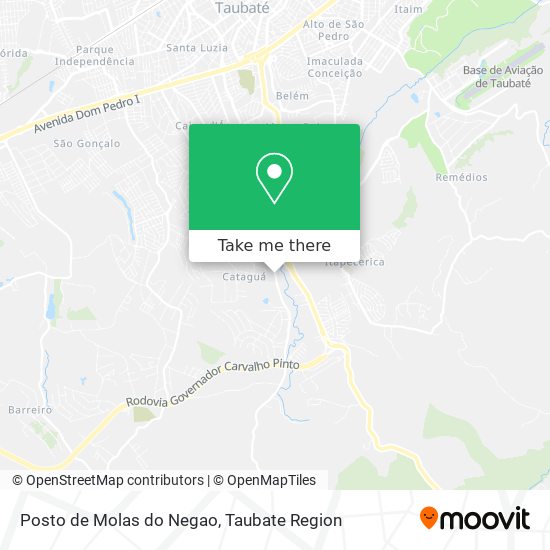 Posto de Molas do Negao map