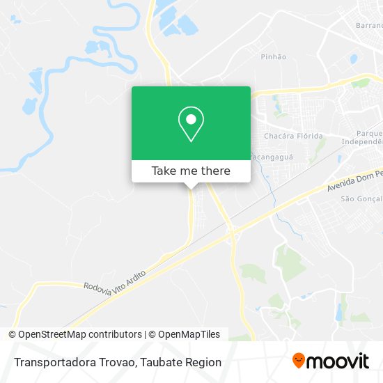 Transportadora Trovao map