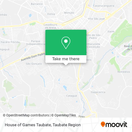 House of Games Taubate map
