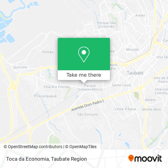 Toca da Economia map