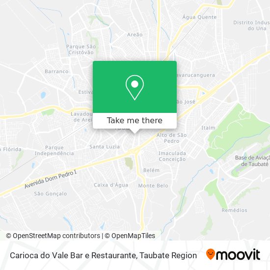 Mapa Carioca do Vale Bar e Restaurante