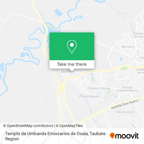 Templo de Umbanda Emissarios de Oxala map