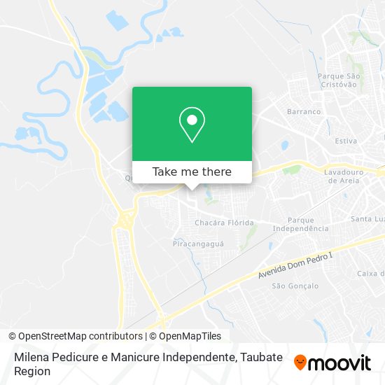 Mapa Milena Pedicure e Manicure Independente