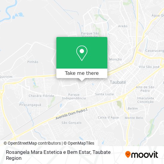 Mapa Rosangela Mara Estetica e Bem Estar