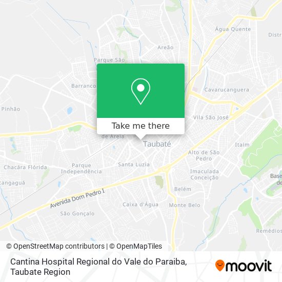 Cantina Hospital Regional do Vale do Paraiba map