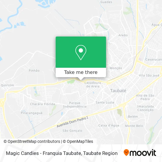 Magic Candies - Franquia Taubate map