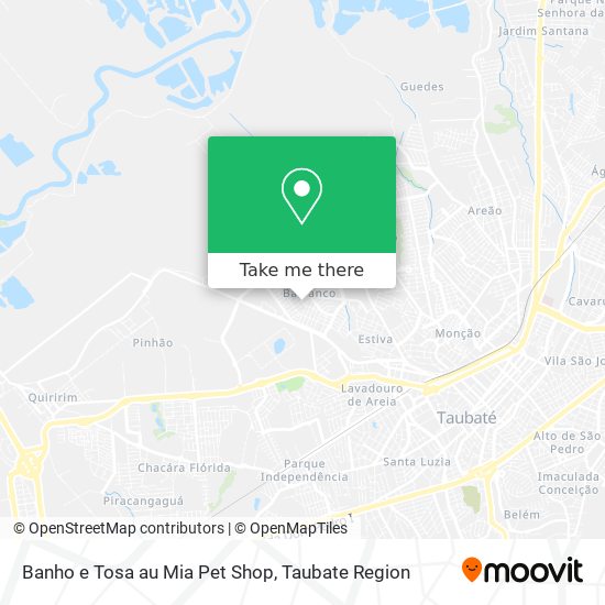 Banho e Tosa au Mia Pet Shop map