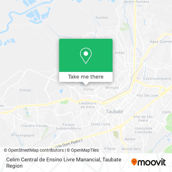 Mapa Celim Central de Ensino Livre Manancial