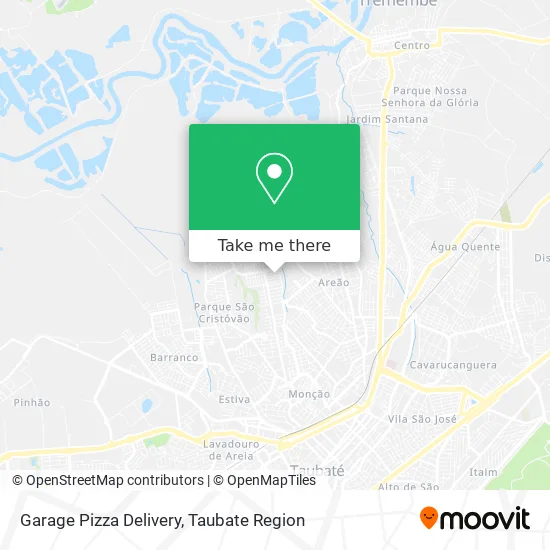 Garage Pizza Delivery map