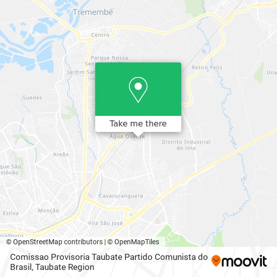 Comissao Provisoria Taubate Partido Comunista do Brasil map