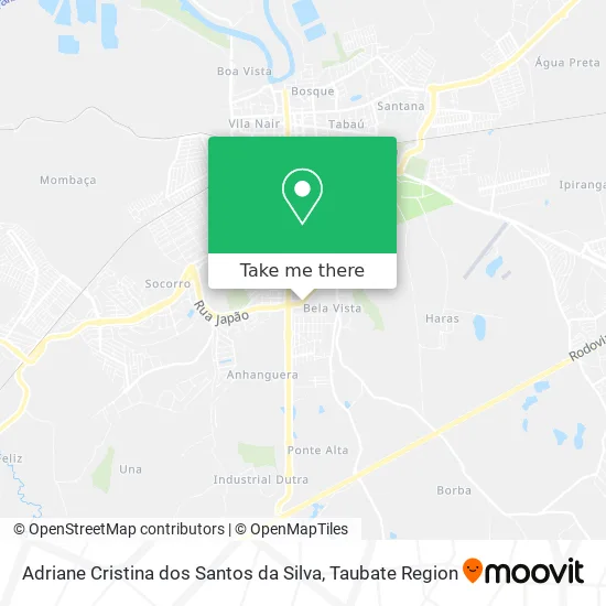 Adriane Cristina dos Santos da Silva map
