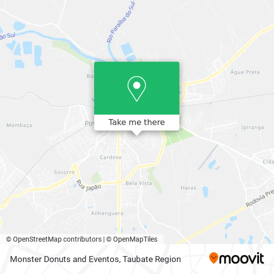 Monster Donuts and Eventos map