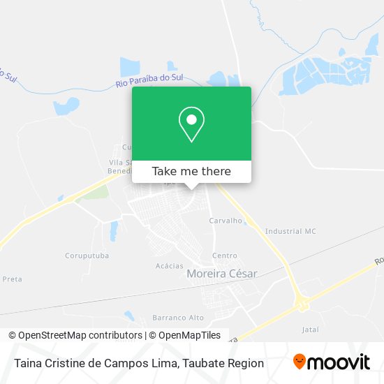 Taina Cristine de Campos Lima map