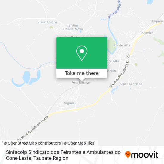 Sinfacolp Sindicato dos Feirantes e Ambulantes do Cone Leste map