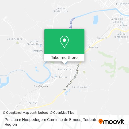 Pensao e Hospedagem Caminho de Emaus map