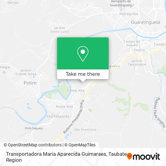 Transportadora Maria Aparecida Guimaraes map