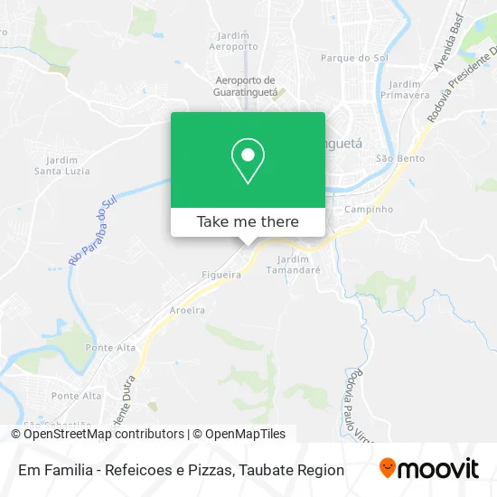 Em Familia - Refeicoes e Pizzas map