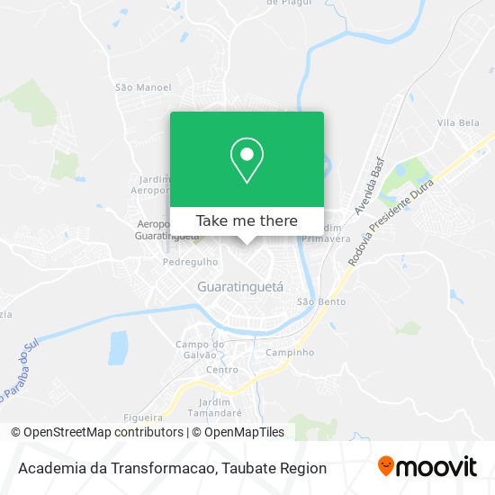 Academia da Transformacao map