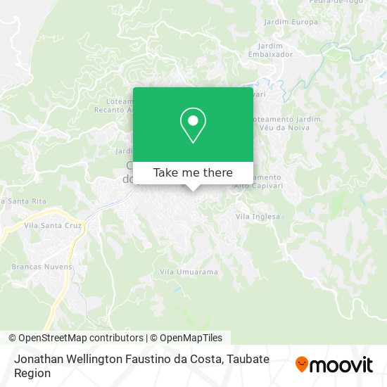 Jonathan Wellington Faustino da Costa map