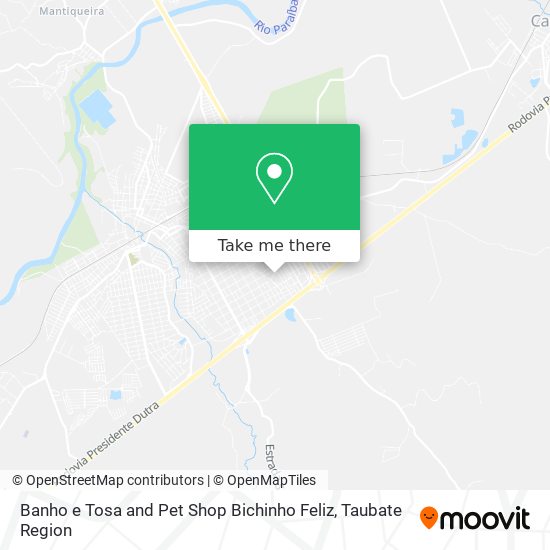 Banho e Tosa and Pet Shop Bichinho Feliz map