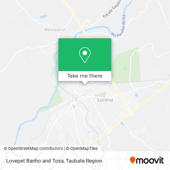 Lovepet Banho and Tosa map
