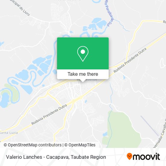 Valerio Lanches - Cacapava map