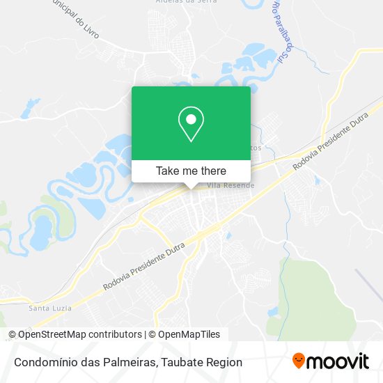 Mapa Condomínio das Palmeiras